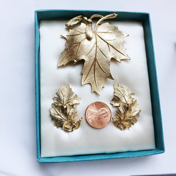 Lisner Maple Leaf Demi Parue In Original Box - Picture 2 of 8